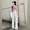 美式高腰工裝褲