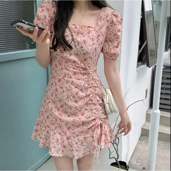 韓系風格🌹溫柔風碎花裙