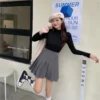 學院風百褶裙