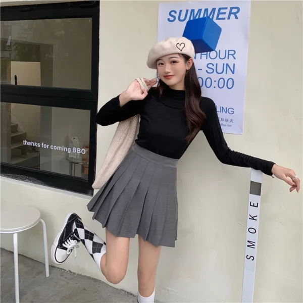 學院風百褶裙
