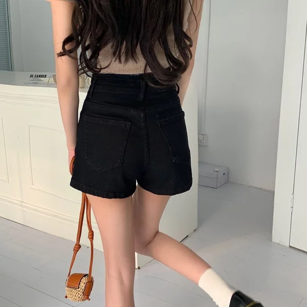 貼標亮點高腰牛仔褲🖤