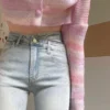 不規則褲頭設計感顯瘦百搭喇叭褲